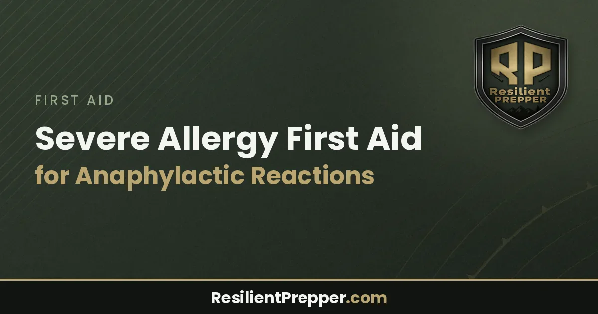 Severe Allergy First Aid for Anaphylactic Reactions