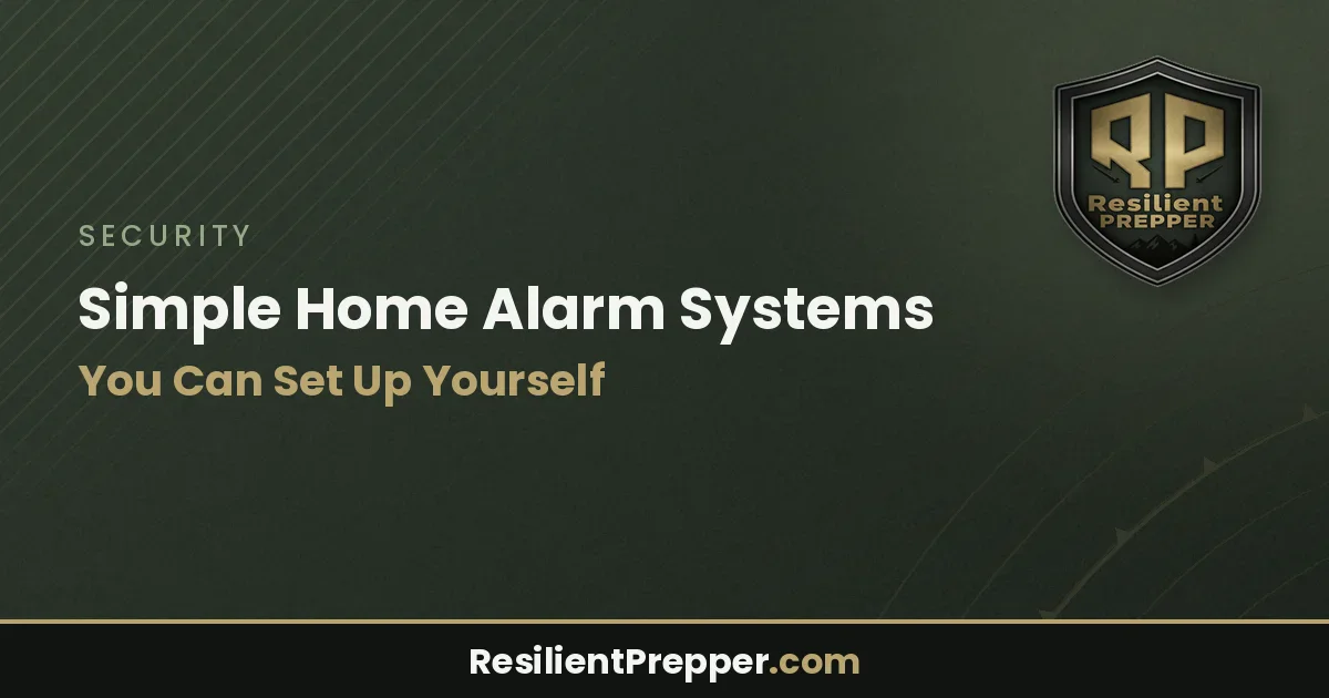 Simple Home Alarm Systems You Can Set Up Yourself