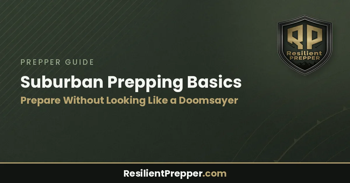 Suburban Prepping Basics: Prepare Without Looking Like a Doomsayer