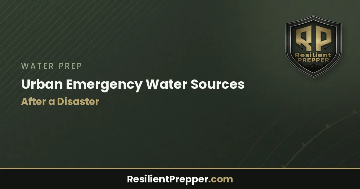 Urban Emergency Water Sources After a Disaster