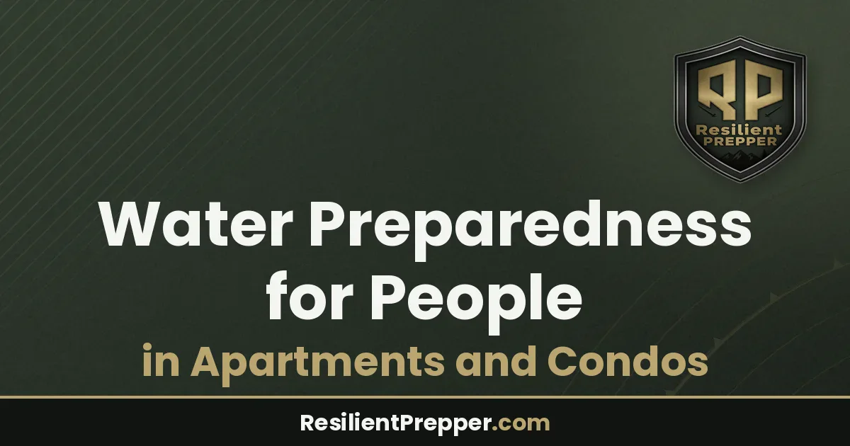 Water Preparedness for People in Apartments and Condos