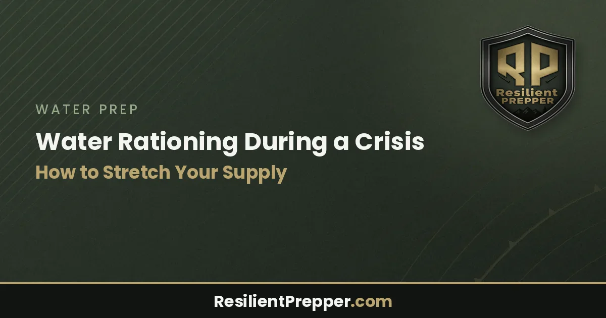 Water Rationing During a Crisis: How to Stretch Your Supply