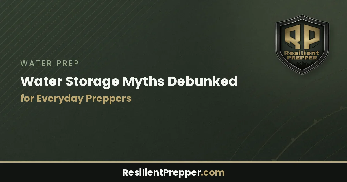 Water Storage Myths Debunked for Everyday Preppers