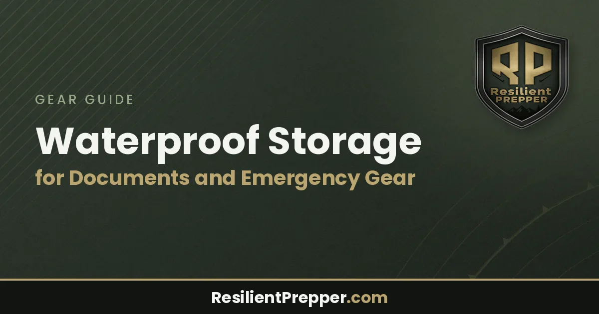 Waterproof Storage for Documents and Emergency Gear