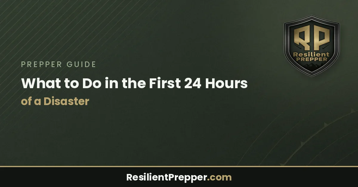 What to Do in the First 24 Hours of a Disaster