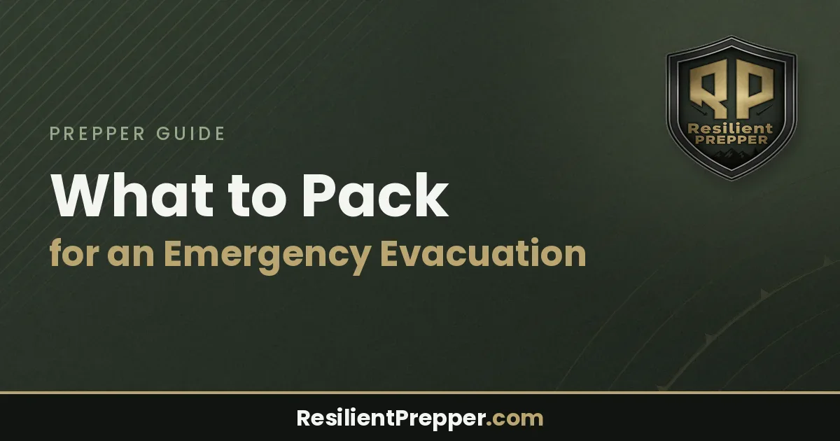 What to Pack for an Emergency Evacuation