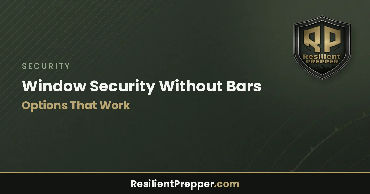 Window Security Without Bars: Options That Work