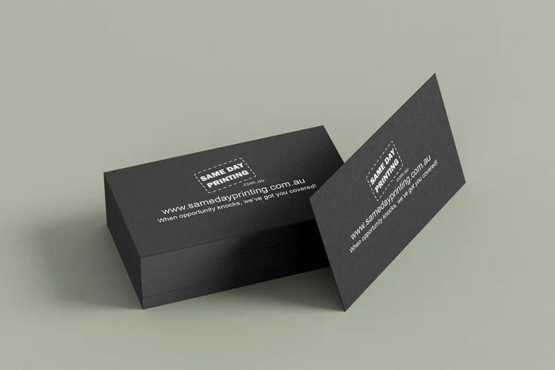 Black 2 - Standard Business Cards Same Day Printing Black - Standard Business Cards Same Day Printing