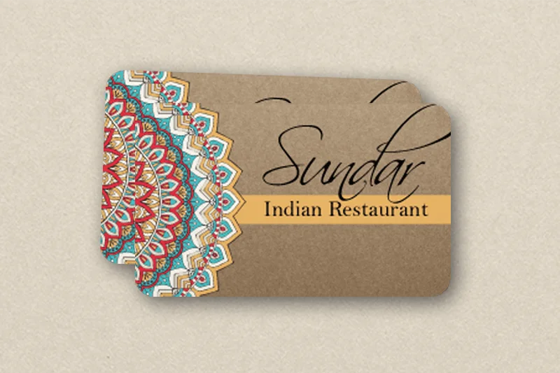 Kraft Round Corner Swing Tags