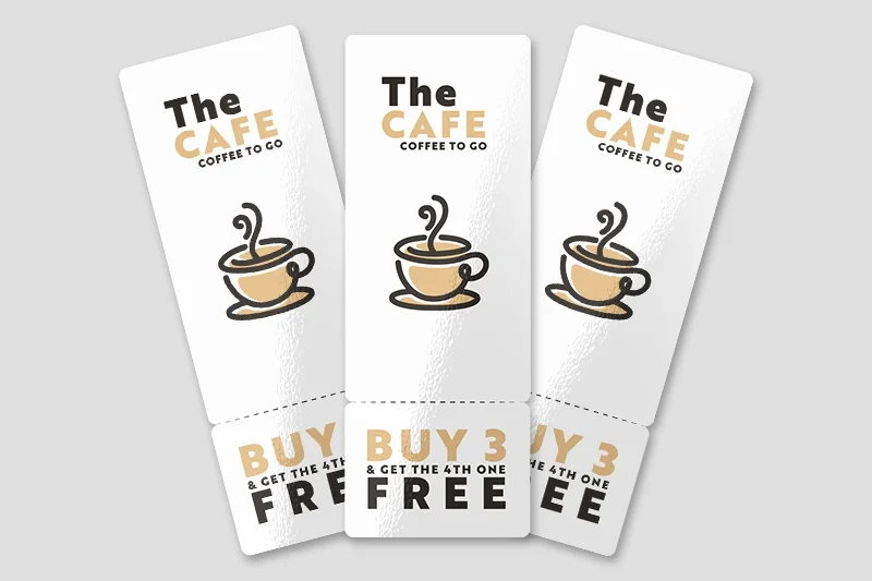 The Cafe discount tear off promo - same day printing Cafe V2