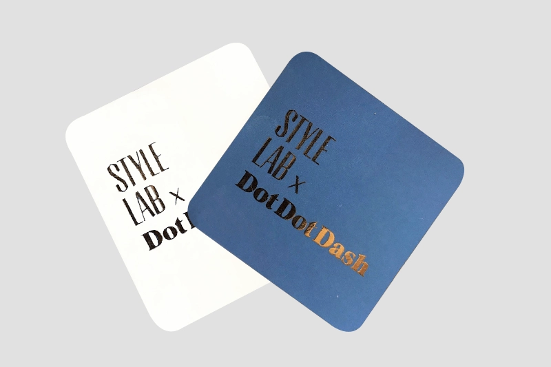 Foil Round Corner Business Card Printing 1