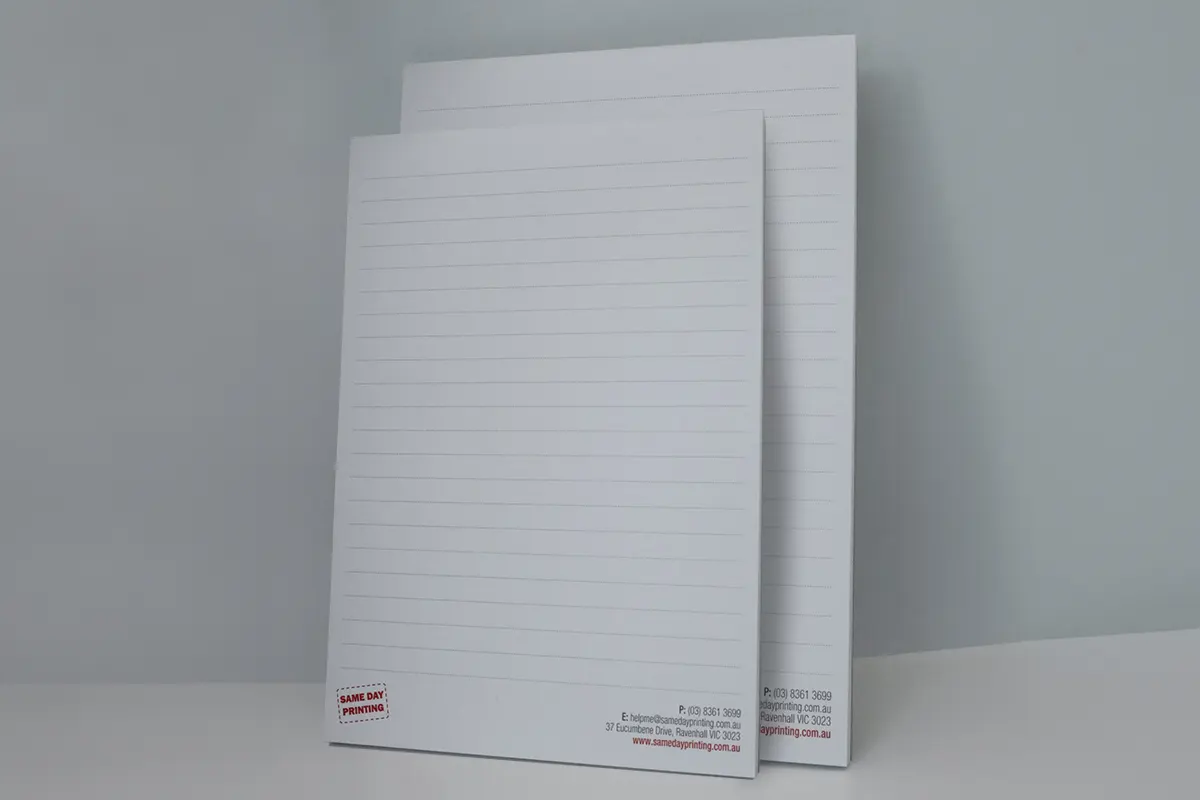 Custom Printed Notedpads - Same Day Printing 1 Custom Printed Notedpads - Same Day Printing 1