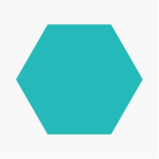 Hexagon icon with BG