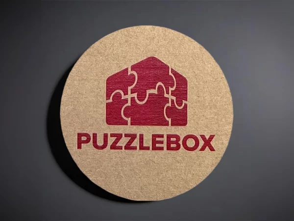 Circle kraft business card