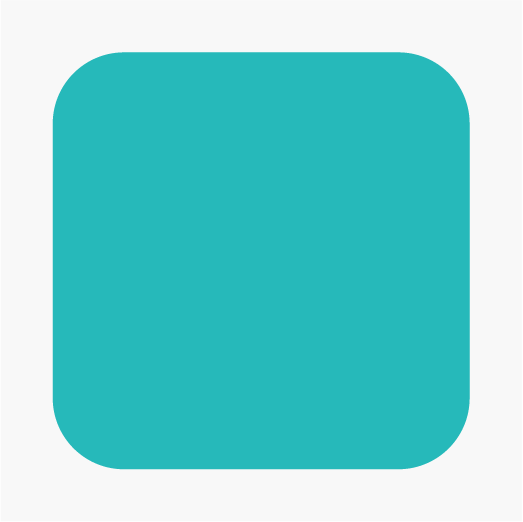 Round Corner with BG icon
