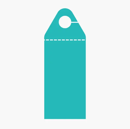 Triangle Top Door Hanger with perforation
