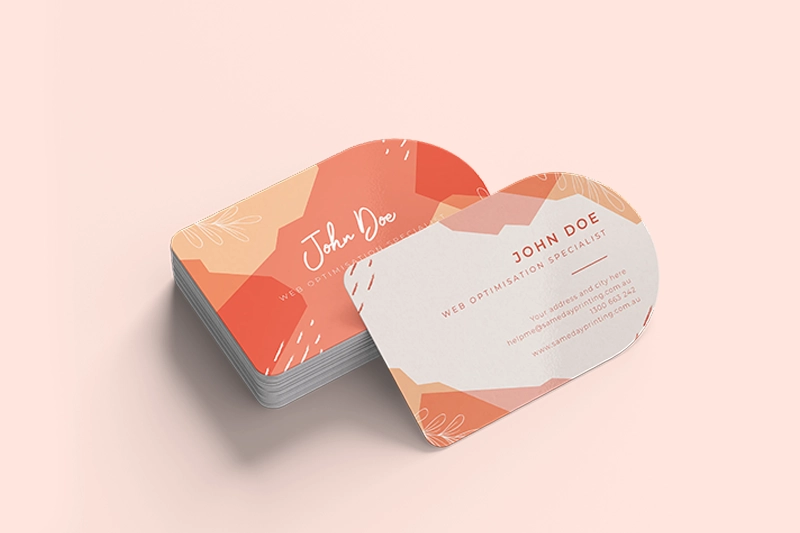 Pantone Colour of the year 2024 - Peach Fuzz Business Cards - Same Day Printing v3