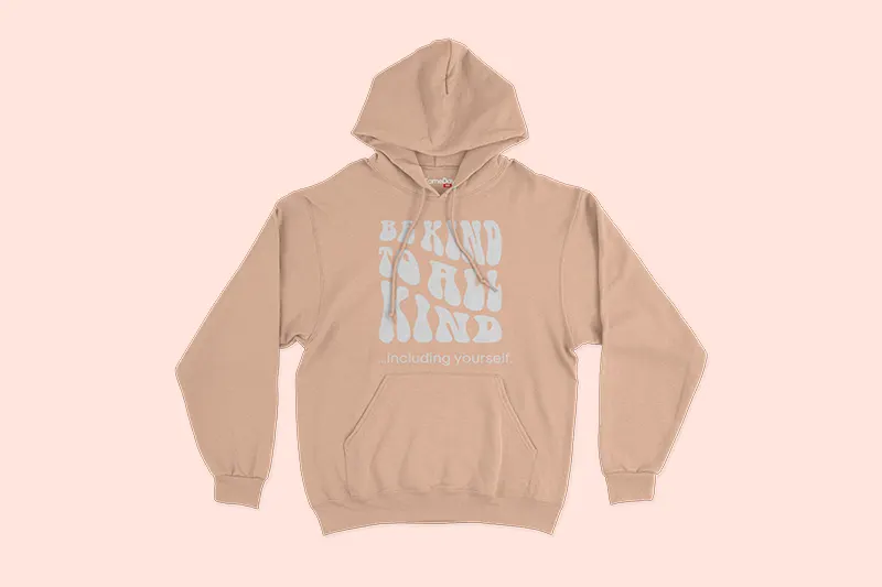 Pantone Colour of the year 2024 - Peach Fuzz Hoodie - Same Day Printing