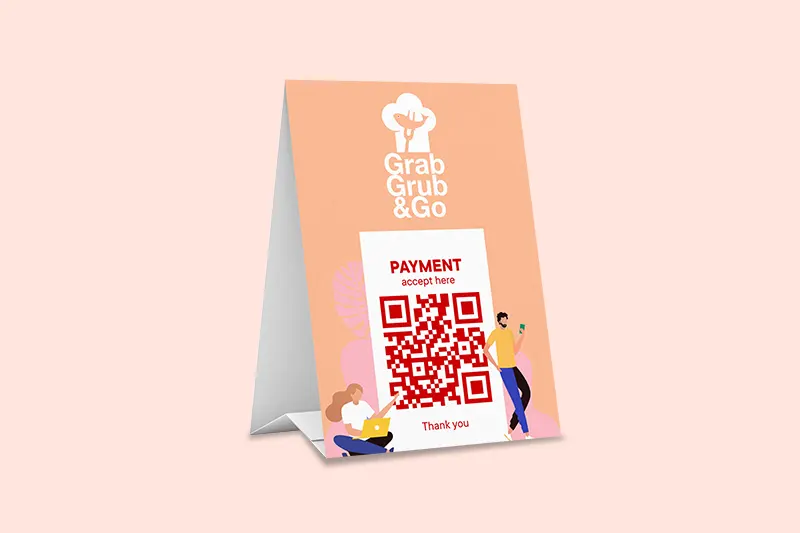 Pantone Colour of the year 2024 - Peach Fuzz Table Tents - Same Day Printing