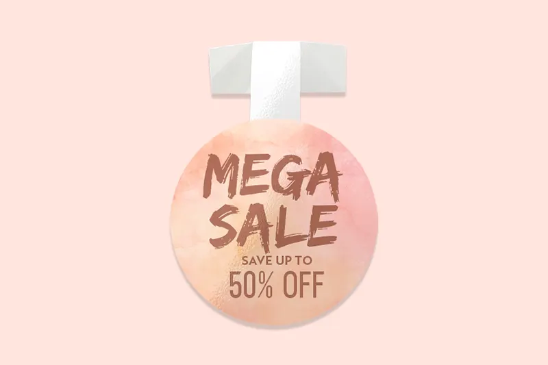 Pantone Colour of the year 2024 - Peach Fuzz Wobblers - Same Day Printing v2