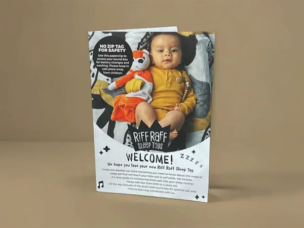 A4 Custom folded brochure crash fold to A6