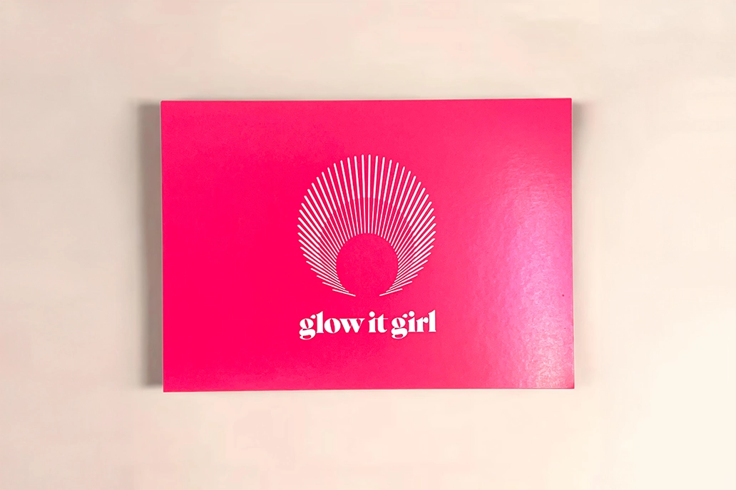 A6 postcard with gloss coated stock and silver ink