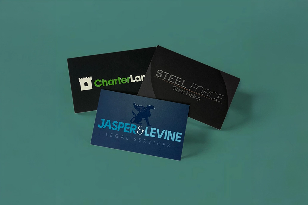 Scodix business card with soft touch velvet lamination