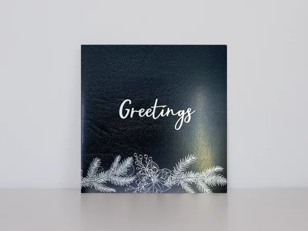 Christmas card in carta solida stock