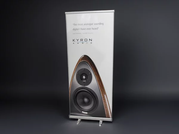 Classic single sided banner by Kyron Audio