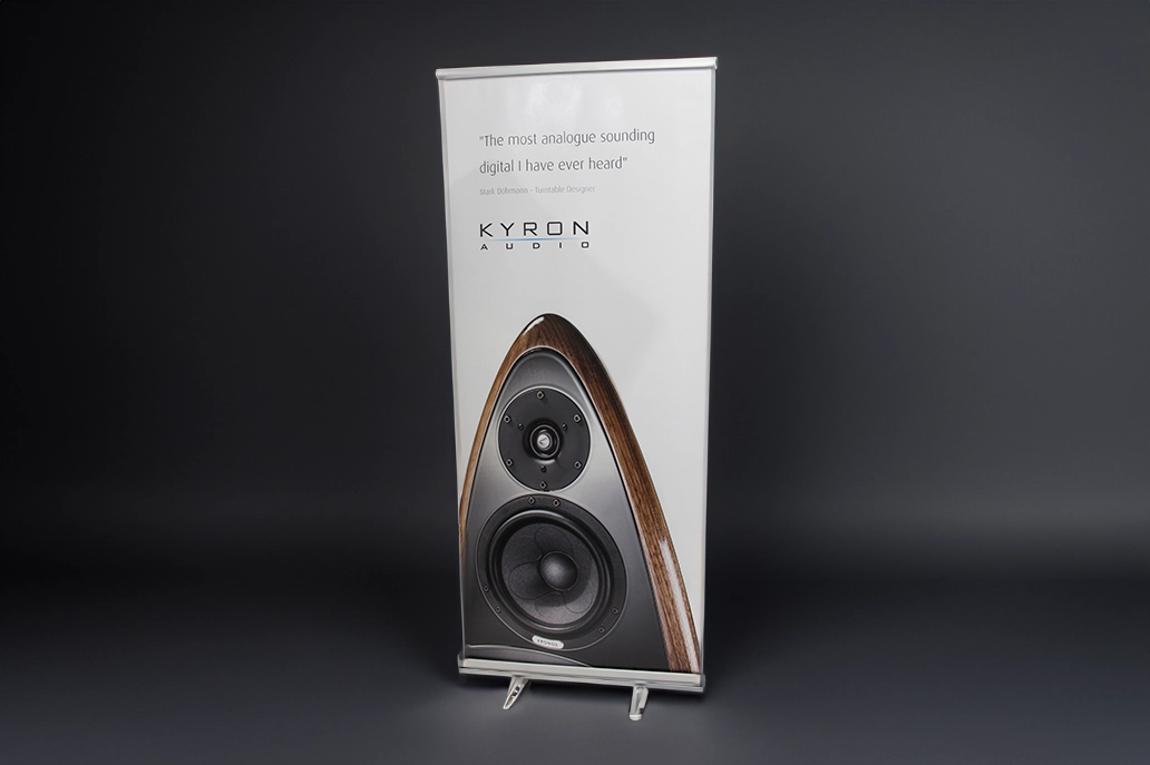 Classic single sided banner by Kyron Audio