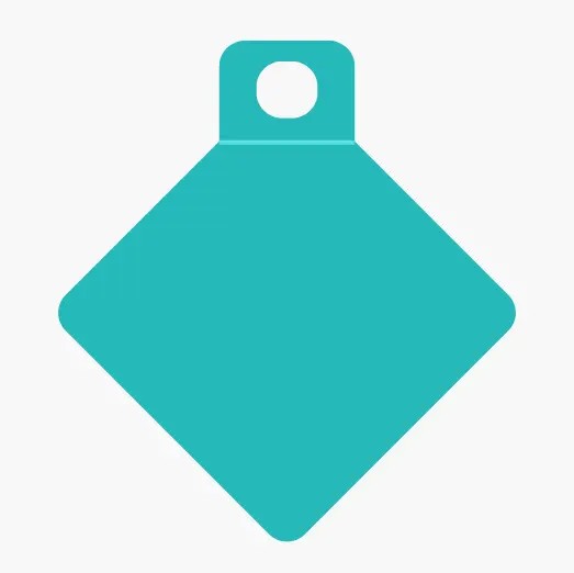 Clothes Hanger Tags Rectangular Icon