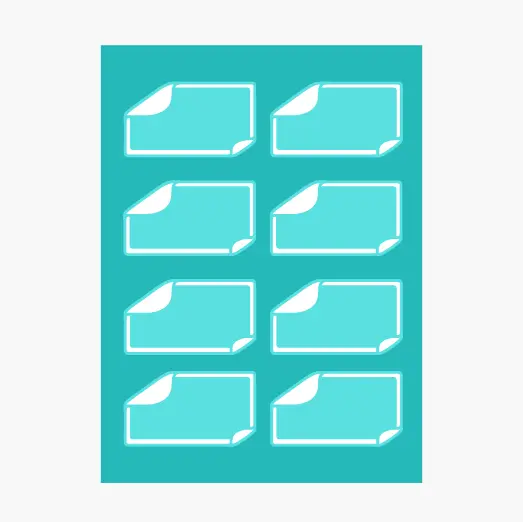 Rectangle Sheeted Icon