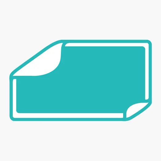 Rectangle Singles Sticker Icon