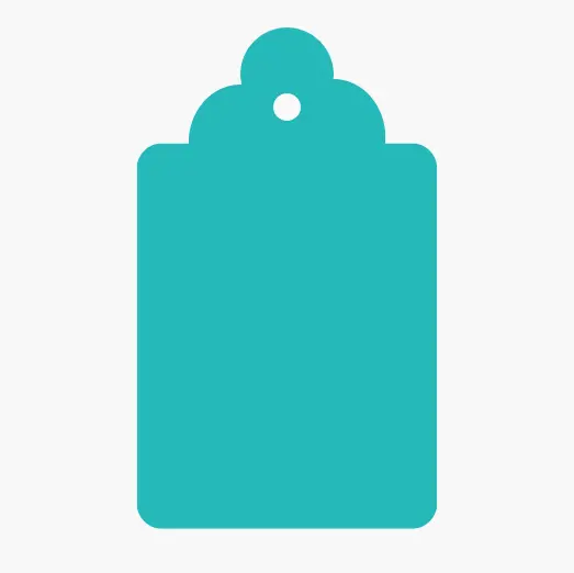 Scalloped Swing Tags Icon