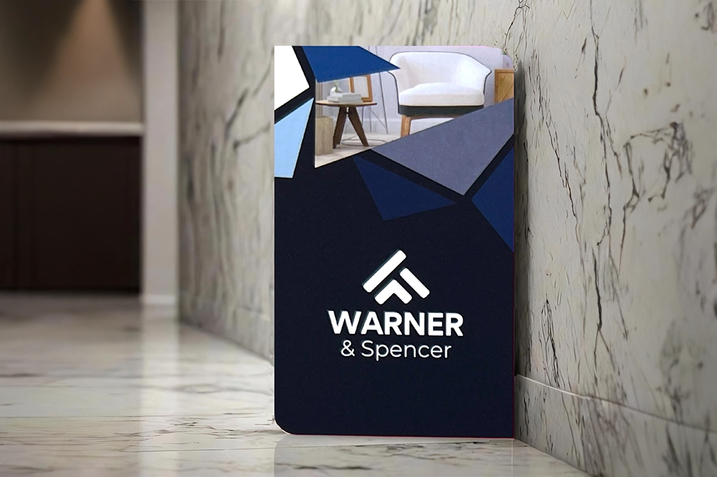 2 round corner business card in matt coated stock