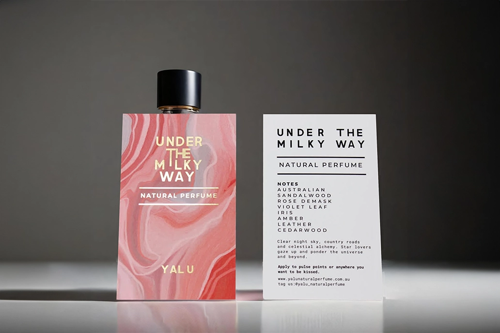 Rectangle business card with gold foil