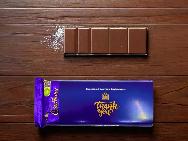 Chocolate sleeves in gloss lamination