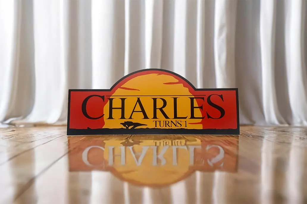 Custom cut standee