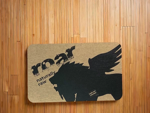 Kraft business card in 4 round corners