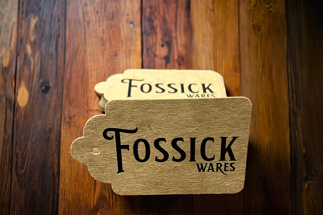 Kraft scalloped swing tag