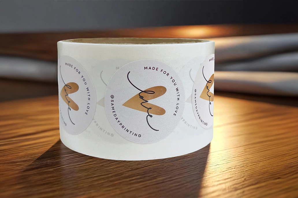 Matt roll label