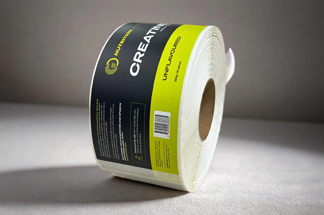 Matt roll label