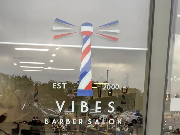 Printed transfer decal cut lettering