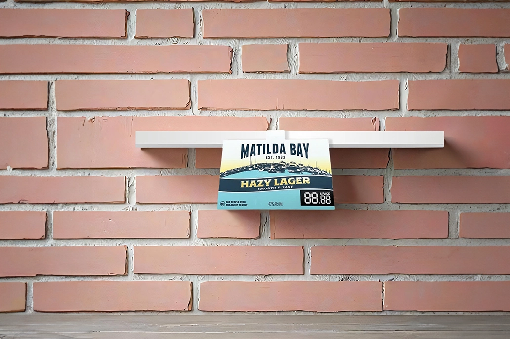 Rectangle shelf wobbler with matt lamination