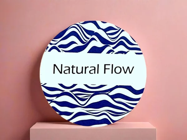 Recycled business card in circle shape