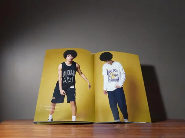 Uncoated soft cover perfect bound book