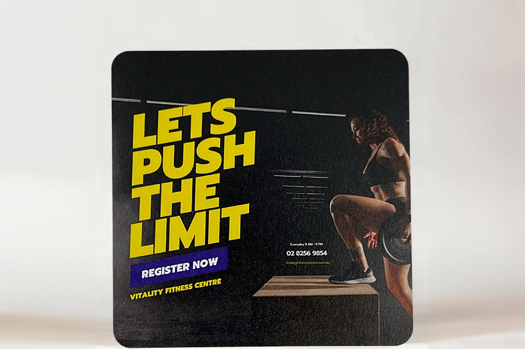 Uncoated 4 round corner marketing card
