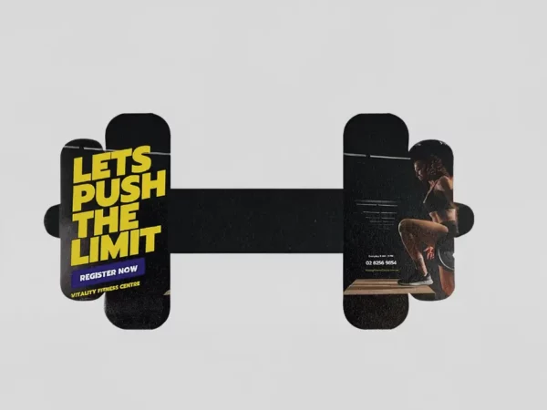 Uncoated custom shaped marketing card