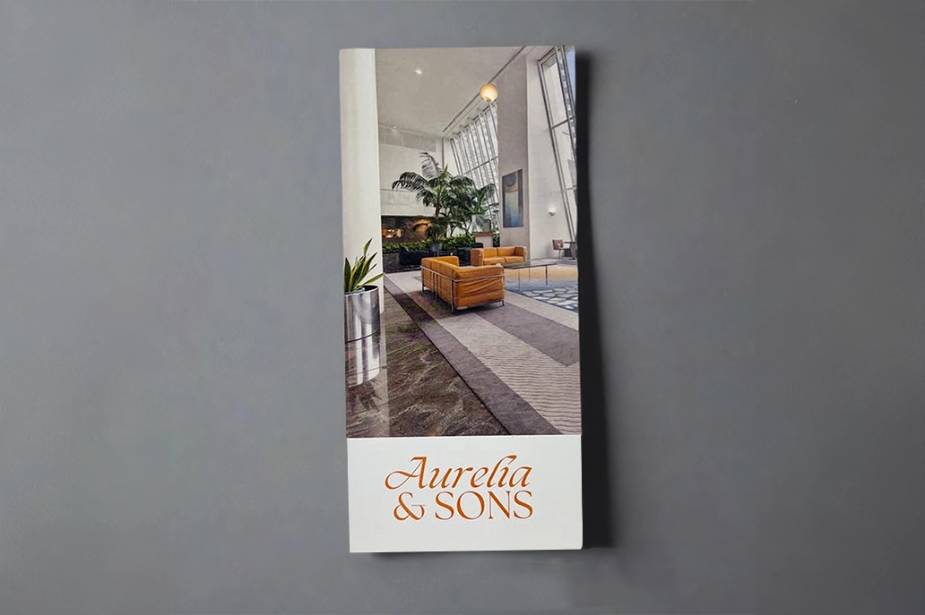 Straight cut uncoated marketing card
