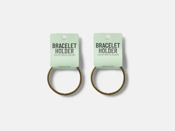 Bracelet holder in custom die cut